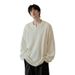 Small V-neck long sleeved T-shirt for men in autumn and winter, with a bottom layer and a loose fit for the bathroom_viptrois.com
