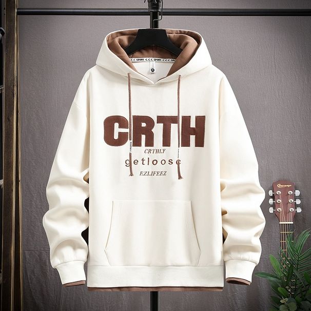 Spring And Autumn Maillard Fashion Versatile Teen Sweater Hooded Handsome Korean Version Long Sleeve_viptrois.com