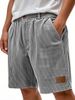 Men's Clothing American Retro Corduroy Casual Workwear Shorts Simple Fashion_viptrois.com