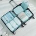 Diagonal Travel Storage Bag Thickened Waterproof Luggage Compartment Clothing Sorting and Storage Bag Seven Piece Set Suitable for Business Trips_viptrois.com