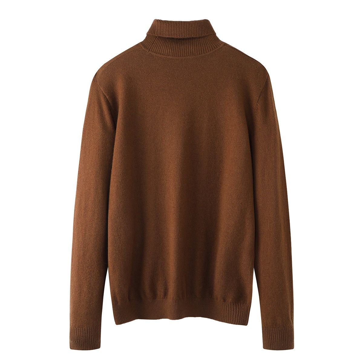 Loom Brand Cut Label Autumn Winter Men's Solid Color Windproof High Collar Warm Casual Base Knitted Wool Sweater Z4E09500_viptrois.com