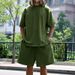 Men's Clothing Summer Large Version Sports Suit Casual Loose Short Sleeved T Shirt Shorts_viptrois.com