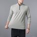 Men’s Half-Zip Dralon® Sweatshirt – Retro Pullover With Stand Collar (Black/Charcoal/Wine Red, M-8XL) | Winter-Ready Without Bulk_viptrois.com
