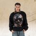 American Street Style Round Neck Long Sleeve Motorcycle Print T-Shirt Men And Women, Casual Versatile Top_viptrois.com