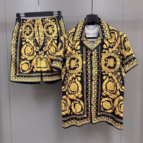 Men's Clothing Stylish Two-Piece Summer Suit Lightweight Casual Short-Sleeved Set With European Trend_viptrois.com