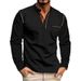 2024 Autumn Stand Collar Long Sleeve Men's Polo Shirt Top_viptrois.com
