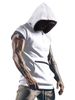 Men's Sleeveless Hooded Vest, Lightweight Quick-Dry Athletic Tank Top For Summer Workout, Gym, Running, Outdoor Sports_viptrois.com