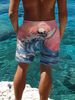 Unbeatable Quality Summer Men's Fitness Running Sports Basketball Plus With Personalized Skull Print Design Shorts For Men_viptrois.com