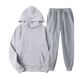 Men's Casual Hoodie & Jogger Set - Soft Fleece-Lined Two-Piece Outfit For Spring/Autumn | Trendy Streetwear & Sports Wear In 15 Colors (S-3XL)_viptrois.com