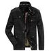 Men's Clothing Spring and Autumn Men's Casual Jacket Pure Cotton Stand Collar Men's Coat Washed Outdoor Wholesale_viptrois.com