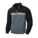 Men's Clothing Men's Jacquard Half-Zip Sweater – Textured Knit Pullover – Slim Fit Casual Top (M-XXXL)_viptrois.com