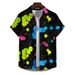 Men's Clothing Shirt Short Sleeve Tops Graffiti Print Clothing Vacation Casual Shirt_viptrois.com