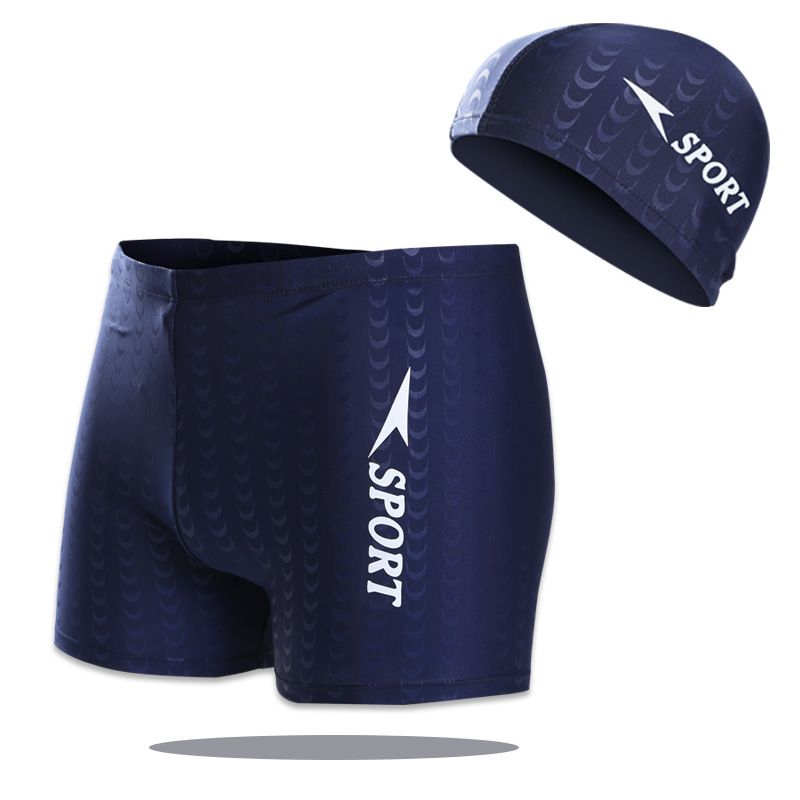 Man's clothing Men's swimming pants Black hat beach pants men's boxer shorts Men's swimsuit swimming suit_viptrois.com