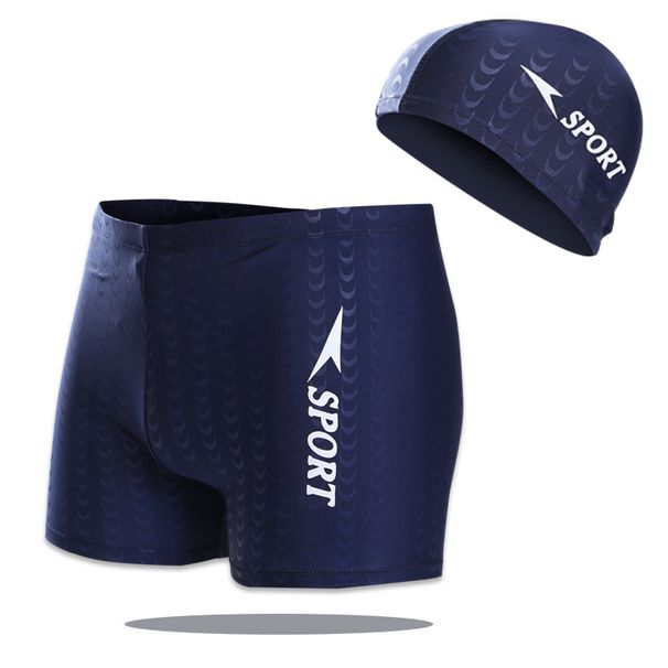 Man's clothing Men's swimming pants Black hat beach pants men's boxer shorts Men's swimsuit swimming suit_viptrois.com
