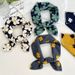 Cotton Linen Square For Women Spring Summer New Korean Style Fresh Floral Elegant Protection Small Neck Hair Band_viptrois.com