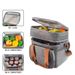 Functional Bags Layer Lunch Bag, Large Capacity Lunch Bag, Outdoor Picnic Waterproof Ice Pack, Bag_viptrois.com