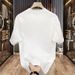 Men's Clothing Short Sleeved Ins Pure Cotton Tops Summer Men's Printed T Shirts Trendy Men And Women All Match Round Neck T Shirt Men_viptrois.com