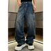 Men's Clothing High End Men's Rhinestone Studded Straight Leg Jeans Spring Collection Street Style Loose Wide Leg Pants Fashion_viptrois.com