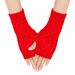 Unisex Diamond wool gloves knitted acrylic half finger men's and women's cycling warm open-finger sleeve sleeve_viptrois.com