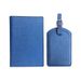 Passport Covers Multi Function With Pen Holder And Thread Oil Edge PU Leather Cross Pattern Passport Cover Luggage Tag Set_viptrois.com