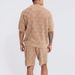 Clothing Set Summer Men's Outfit Sports Loose Short Sleeve Shirt And Shorts For Teenagers_viptrois.com