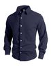 Men's Clothing European And AmericanKnitted Flower Single Breasted Casual Sports Business Jacket Men's Lapel Long Sleeved Shirt_viptrois.com