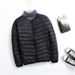 Pure 2023 Autumn Winter Down Jacket Men Round Neck Lightweight Short New Large Size Korean Version Slim Fit Fashion Casual_viptrois.com