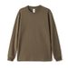 Pulse Round Neck Sweatshirt Unisex Fashion Heavyweight Solid Color Combed Staple Cotton Couple Trendy Brand Base Long Sleeve_viptrois.com