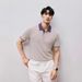 Light Business Old Money Style Color-blocked Polo Shirt For Men, New Summer Casual Easy-care Short-sleeve T-shirt With A_viptrois.com