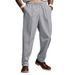 Men's Clothing Spring And Autumn Fashion Casual Solid Color Trousers Loose Tight Closure Straight Trousers_viptrois.com