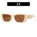 Cat Eye Narrow Frame Chain Foot Sunglasses Cross Border Sunglasses European And American Fashion Small Frame Street Shooting Women's Sunglasses Trend_viptrois.com
