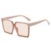 One Piece Anime Square Sunglasses For Women - Large Frame Beige Fashion Sunglasses (Small Face Fit, Lightweight & UV400 Protection)_viptrois.com