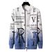 Pure Cross-Border Hot-Selling European Plus Size Mink Velvet Gradient Knitted Sweater Men's Cardigan Jacket Autumn Winter_viptrois.com