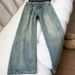 New American Retro Style Men's Jeans Deconstructed Patchwork Design Black Grey Slightly Flared Straight Leg_viptrois.com