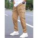 Men's Clothing New Men's Multi Pocket Overalls Retro Versatile Loose Sports Straight Comfortable Overalls_viptrois.com