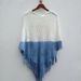 Yunnan Dali Bai Ethnic Knitted Shawl Artistic Warm Blue And White Scarf Casual Comfortable Soft Tie Dye Fabric_viptrois.com