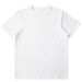 230G Pure Cotton White Short Sleeve T-Shirt For Women, Ins Trend, Unisex Heavyweight Non-See-Through Round Neck Solid_viptrois.com