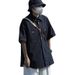 Men's Clothing Short Sleeved Shirt Men And Women Summer Cityboy Solid Color Loose Trendy Brand Ins Workwear White Shirt Jacket_viptrois.com