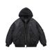2024 Winter New Fashion Two-Piece Design Men's Cotton Jacket Youth Large Size Solid Color Korean Style Coat Trendy_viptrois.com