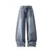 Vintage Jeans For Men, Autumn And Winter American Style Straight Loose Pants, Cool Trendy Brand Scimitar Wide-Leg Casual_viptrois.com