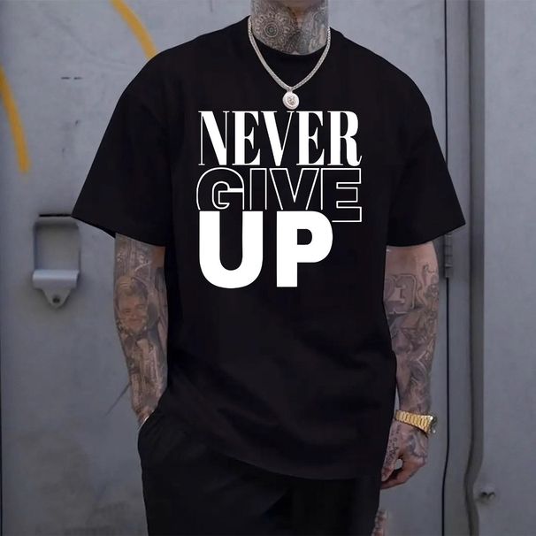Men's Letter Printing Hot Sale Short Sleeved T Shirt Men's Summer_viptrois.com