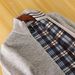 Original American Single Autumn Winter Fleece Lined Thickened Warm Business Casual Cardigan Stand Collar Knitted Sweater_viptrois.com