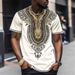 Men's Clothing T Shirts Leisure Ethnic Style Short Sleeved Loose Casual Short Sleeved Tops_viptrois.com