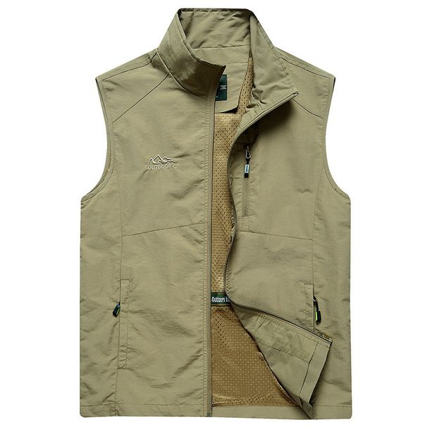 Men's Lightweight Vest – Breathable & Quick-Dry, Spring & Autumn Wear, All-Age Comfort Fit_viptrois.com