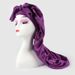 Long tube satin headband long hair care hat bow nightcap headdress hair accessories high end_viptrois.com