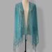 Malaysian Long Scarf Shawl - Solid Color Lace Hijab With Hollow Tassel (Silk Blend, Summer Wear, Women's Fashion)_viptrois.com