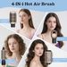 Hair Brush, 4-in-1 Blow Dryer & Hot Air Straightening, Drying, And Curling, Oval Brush With Adjustable Temperature_viptrois.com