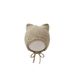 Autumn/Winter Warm Woolen Cute Solid Color Baby Knitted Boys and Girls' Pullover Hat_viptrois.com