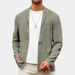Men's Spring And Autumn Leisure Cotton And Linen Loose Suit Tops Youth Leisure Solid Color Suit Jacket_viptrois.com