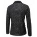 Men's Clothing Fashion Shiny Sequin Business Banquet Dress Suit Jacket_viptrois.com